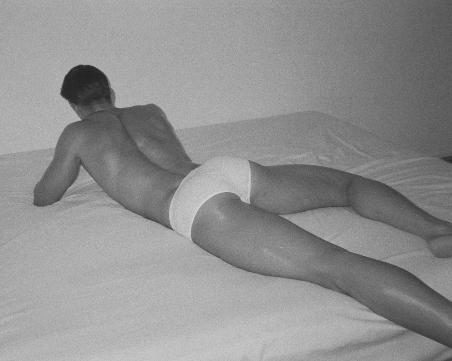 Ribbed Tencel Brief - White