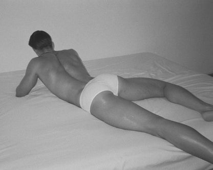 Ribbed Tencel Brief - White