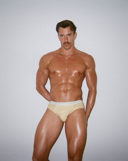 Ribbed Tencel Brief - Butter