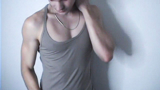 Ribbed Scoop Neck Tank - Sand