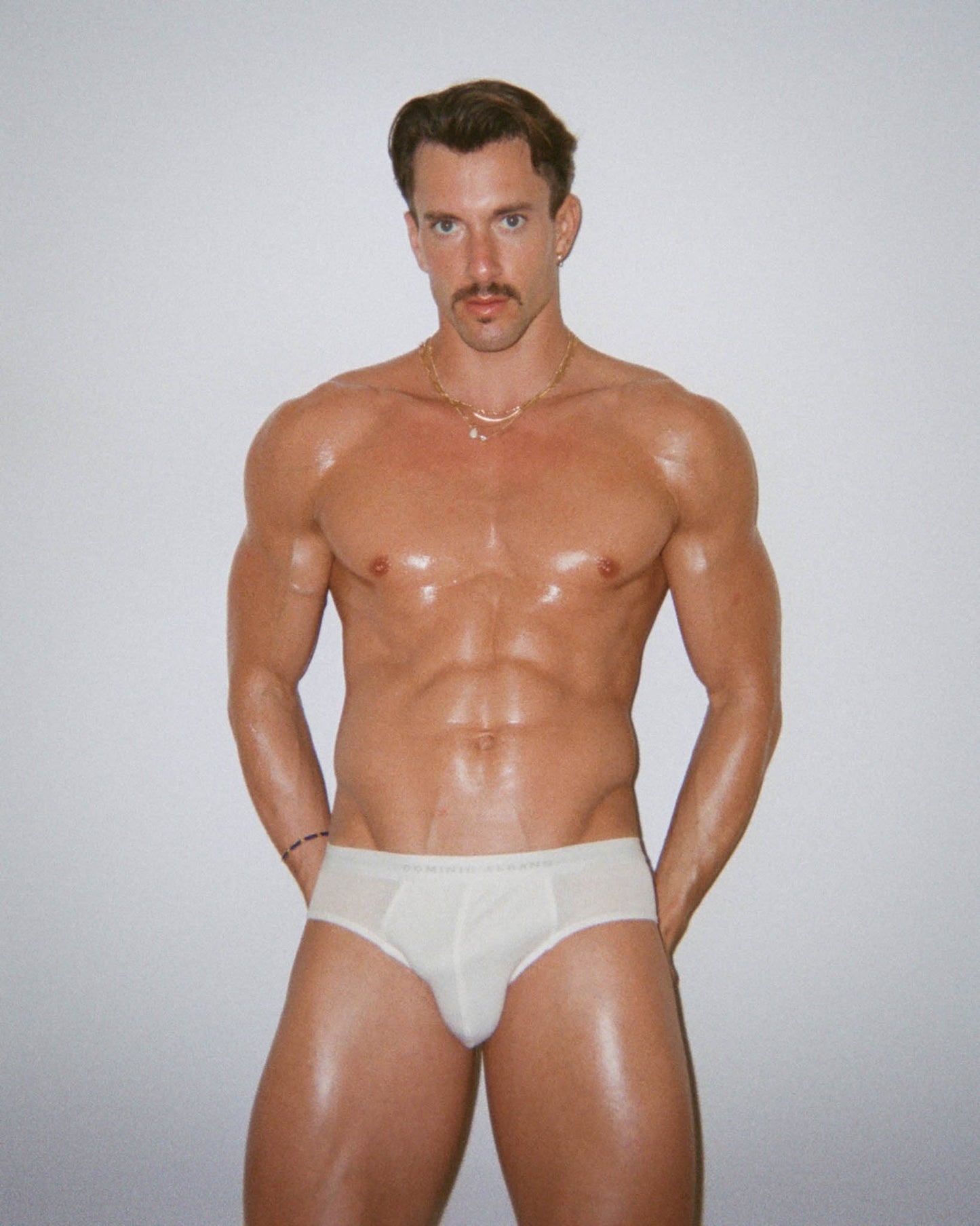 Ribbed Tencel Brief - White