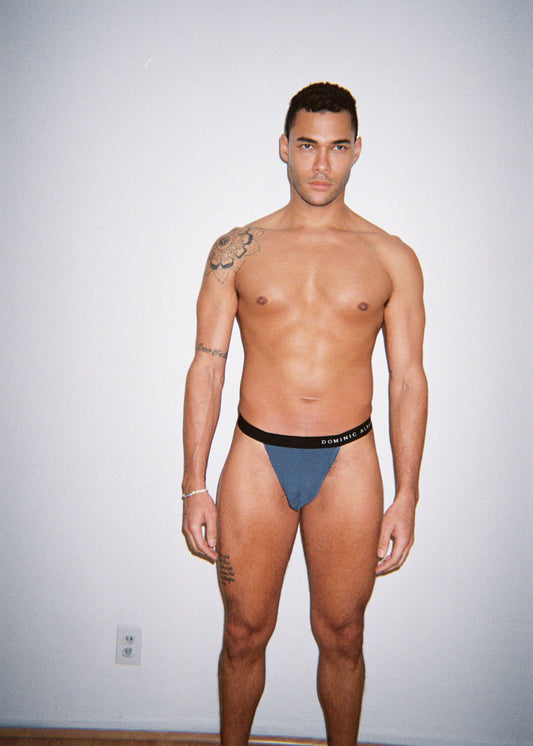 Navy Tencel Thong