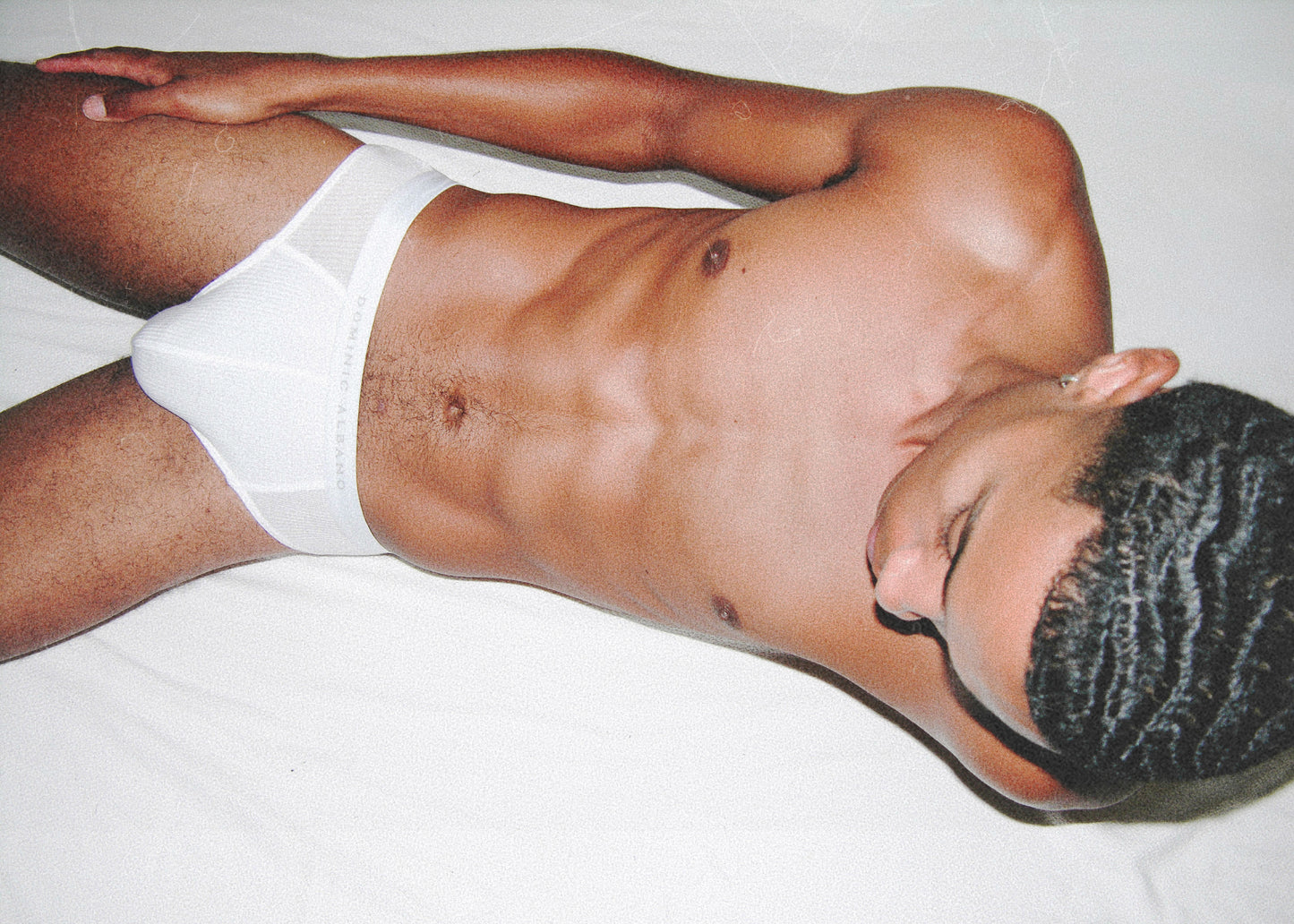 Ribbed Tencel Brief - White