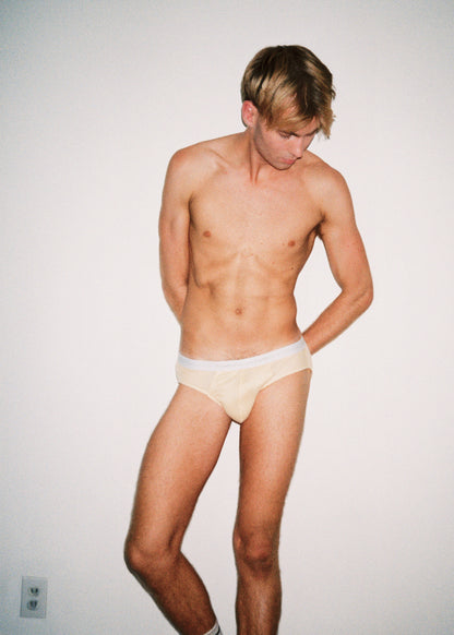 Ribbed Tencel Brief - Butter