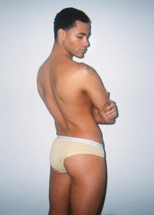 Ribbed Tencel Brief - Butter