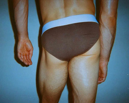 Dominic Albano Collection chocolate brown men's Tencel underwear brief