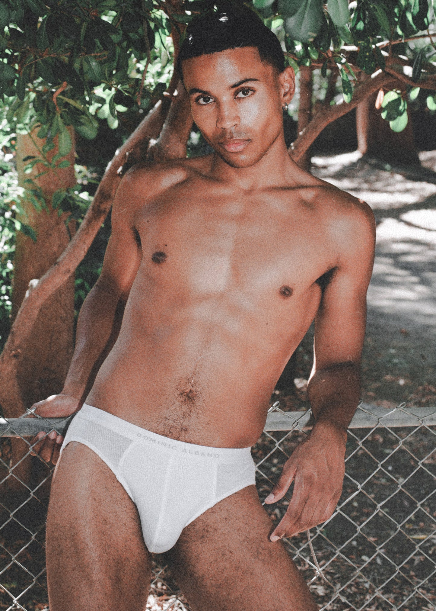 Ribbed Tencel Brief - White