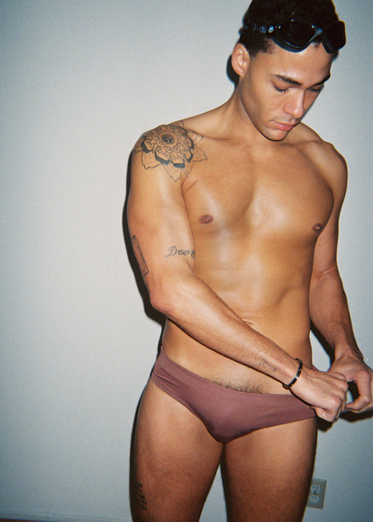 Swim Brief - Rust